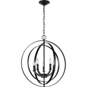 Equinox 5-Light Chandelier in Black