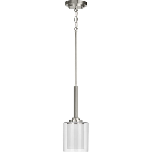 Kene One Light Mini Pendant in Brushed Nickel