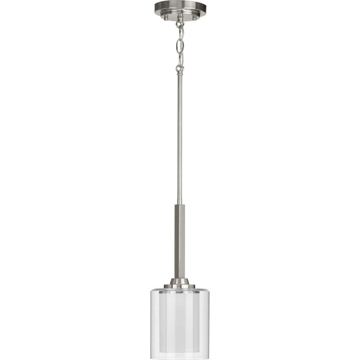 Kene One Light Mini Pendant in Brushed Nickel