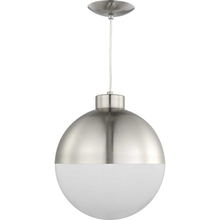 Globe Led LED Pendant in Brushed Nickel