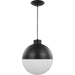 Globe Led LED Pendant in Black