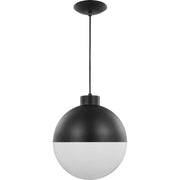 Globe LED 12" Pendant in Black