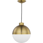 Globe LED 12" Pendant in Brushed Bronze