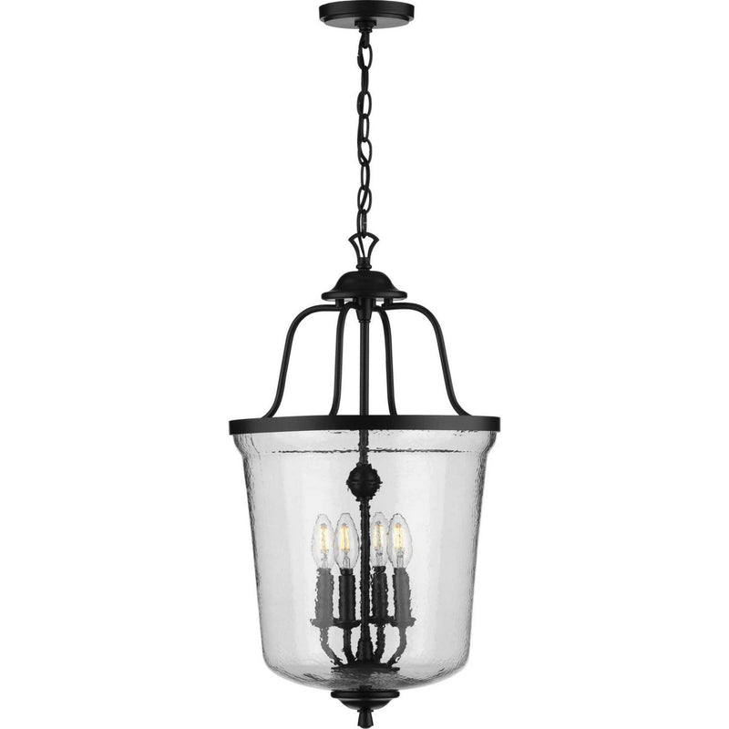 Bowman 4-Light Foyer Pendant in Black