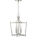Parkhurst Three Light Foyer Pendant in Brushed Nickel