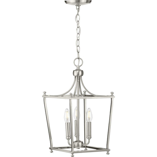 Parkhurst 3-Light 11" Chandelier in Brushed Nickel