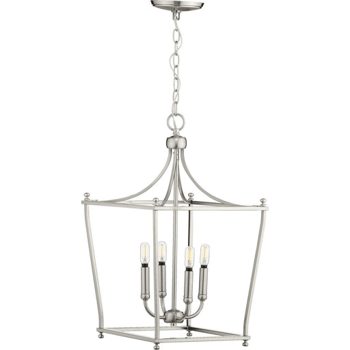 Parkhurst Four Light Foyer Pendant in Brushed Nickel