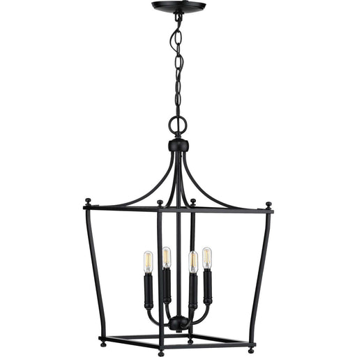 Parkhurst Four Light Foyer Pendant in Black