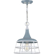 Bastille One Light Pendant in Coastal Blue