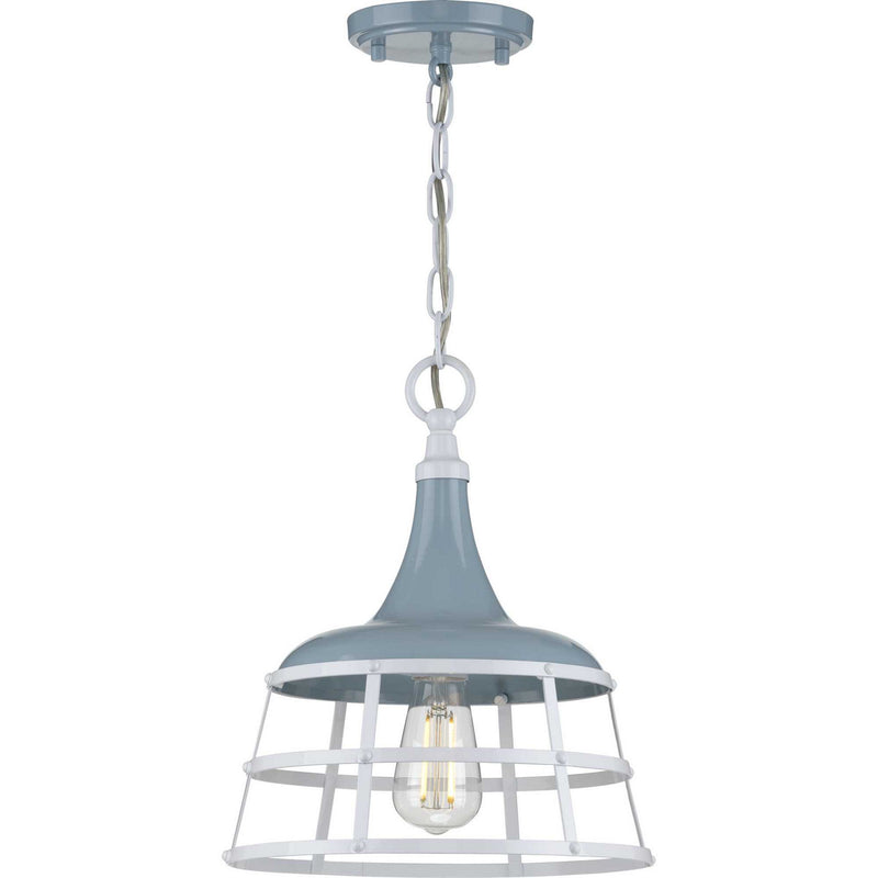 Bastille One Light Pendant in Coastal Blue