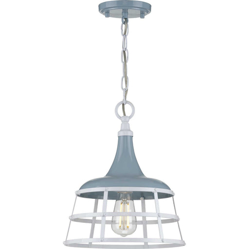 Bastille One Light Pendant in Coastal Blue