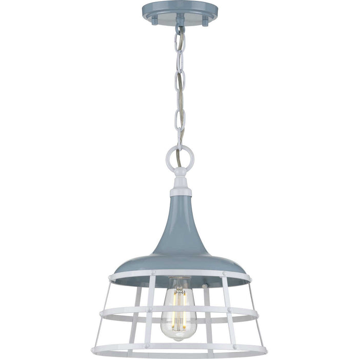 Bastille One Light Pendant in Coastal Blue