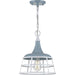 Bastille One Light Pendant in Coastal Blue