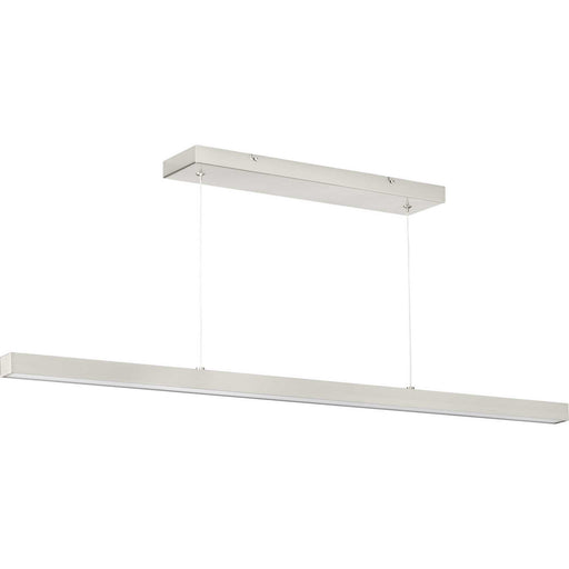 Planck Led LED Pendant in Brushed Nickel