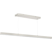 Planck LED Linear Pendant in Brushed Nickel