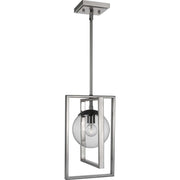 Atwell Cage Mini Pendant in Brushed Nickel