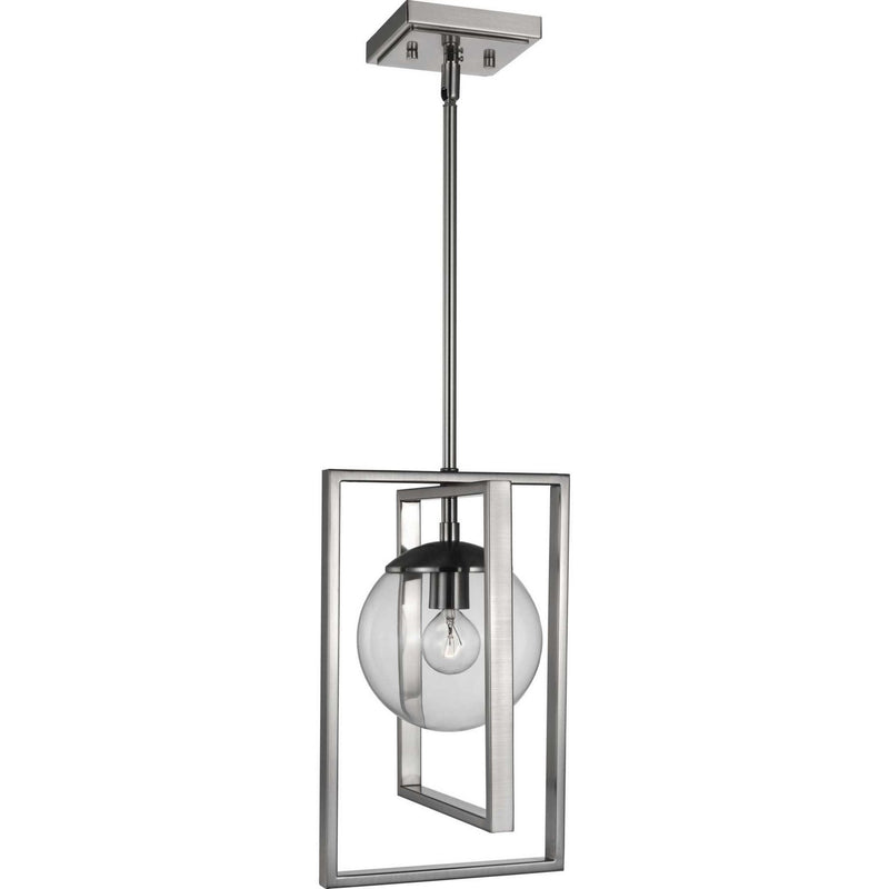 Atwell Cage Mini Pendant in Brushed Nickel
