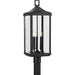 Gibbes Street Three Light Post Lantern in Black