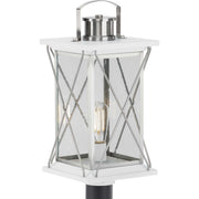 Barlowe One Light Post Lantern in Stainless Steel