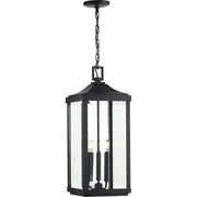 Gibbes Street 3-Light Outdoor Lantern Pendant in Black