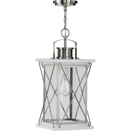 Barlowe One Light Hanging Lantern in Stainless Steel