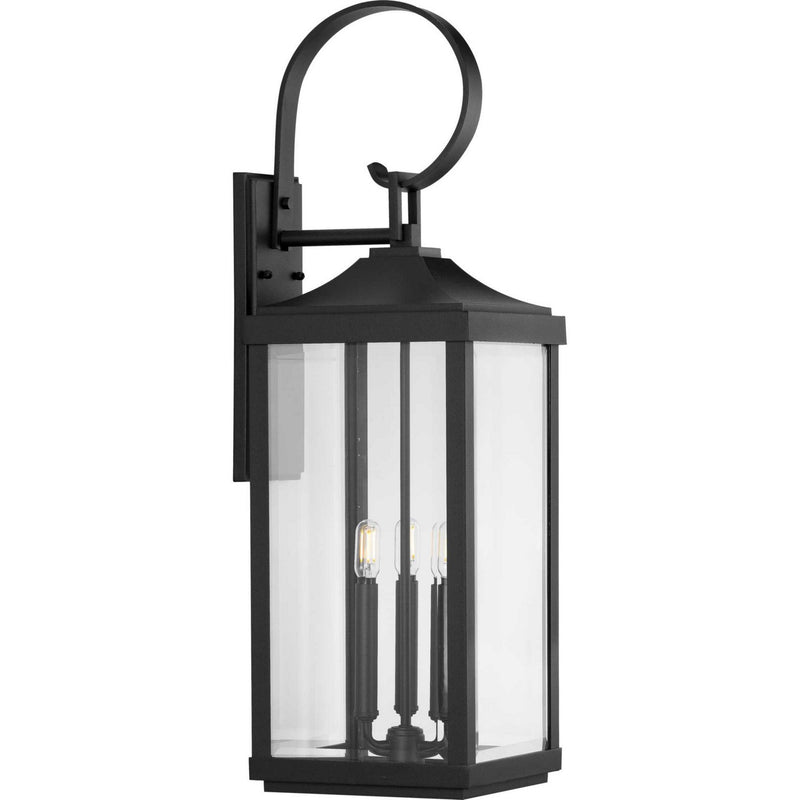 Gibbes Street 3-Light Large Outdoor Wall Lantern in Black