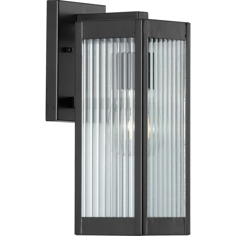 Felton Small Outdoor Wall Lantern in Black