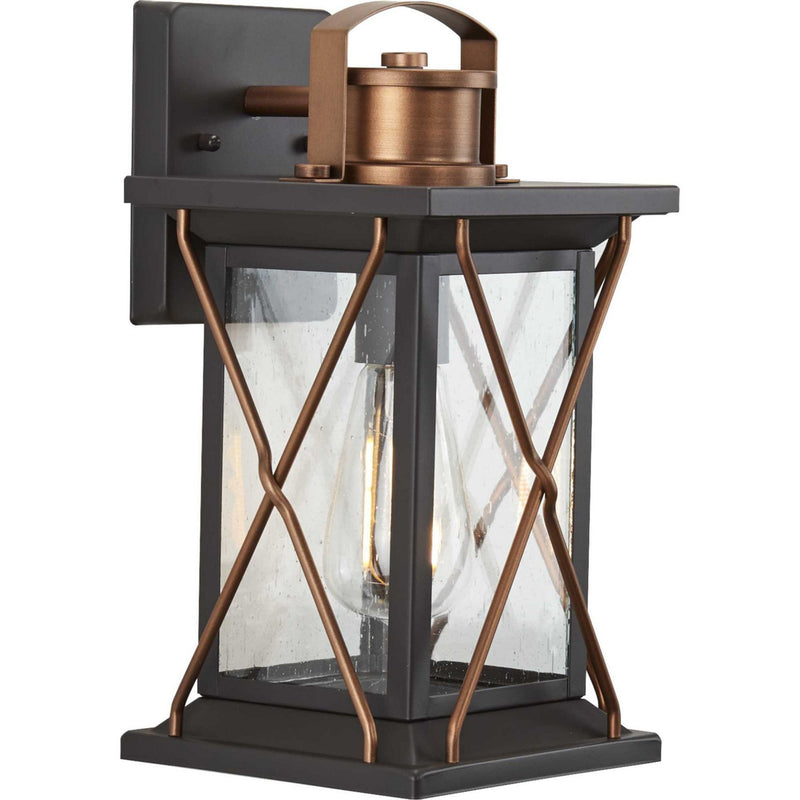 Barlowe Small Outdoor Wall Lantern in Antique Bronze