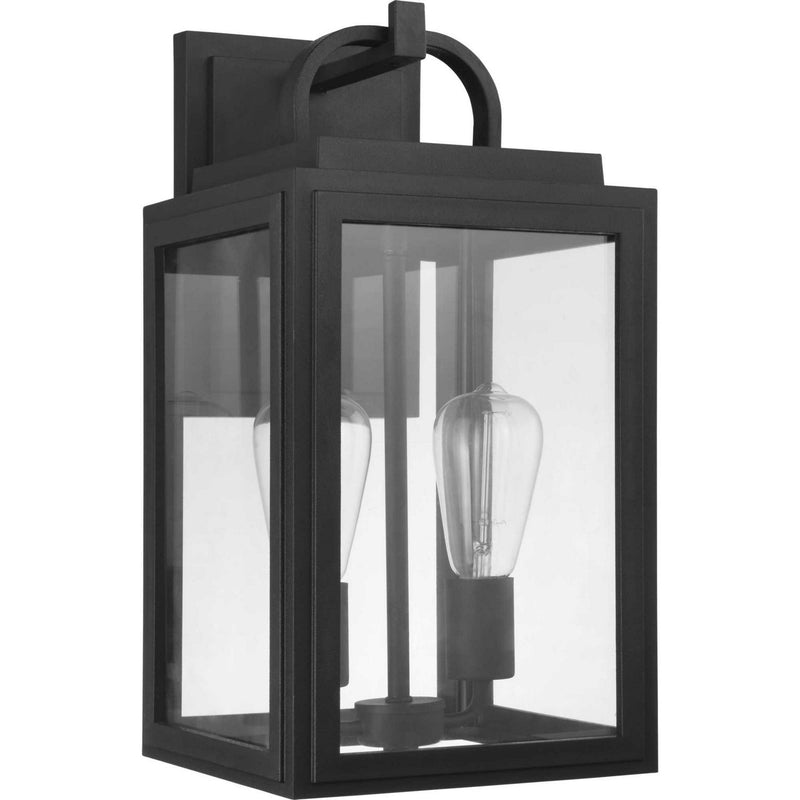 Grandbury 2-Light Outdoor Wall Lantern in Black