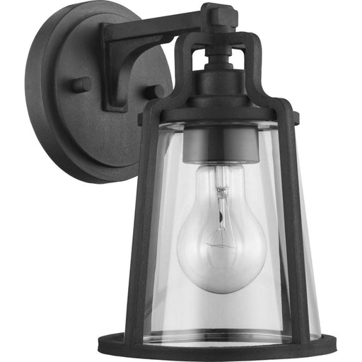 Benton Harbor Small Outdoor Wall Lantern in Black