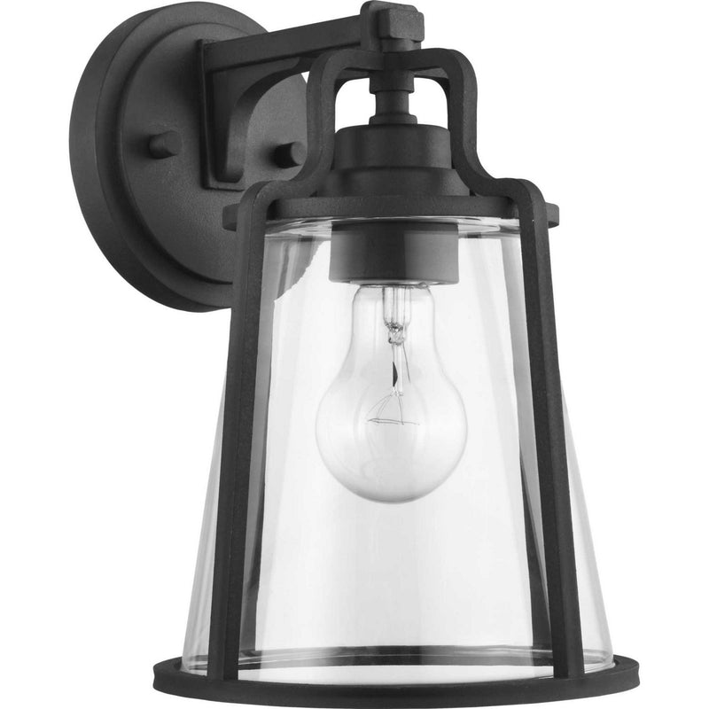 Benton Harbor Medium Outdoor Wall Lantern in Black