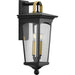 Chatsworth Two Light Wall Lantern in Black