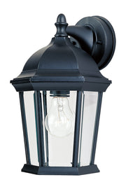 Builder Cast 1 Light 12" Outdoor Wall Lantern in Black