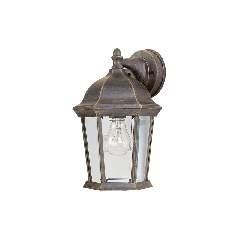 Builder Cast 1 Light 12" Outdoor Wall Lantern in Rust Patina
