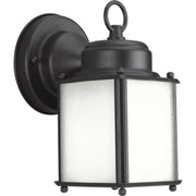 Roman Coach One Light Wall Lantern in Black