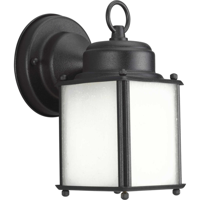 Roman Coach One Light Wall Lantern in Black