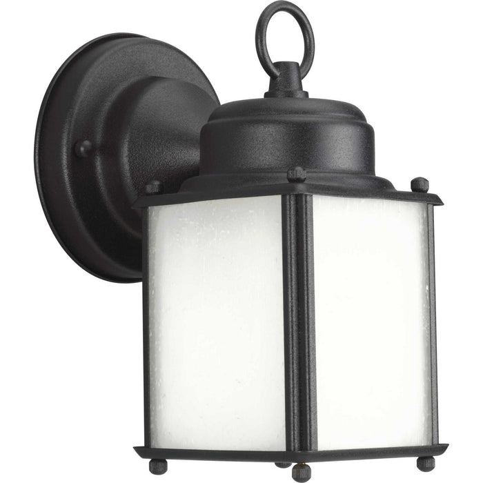 Roman Coach One Light Wall Lantern in Black