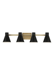 Towner 4-Light Bath Vanity Light in Satin Brass