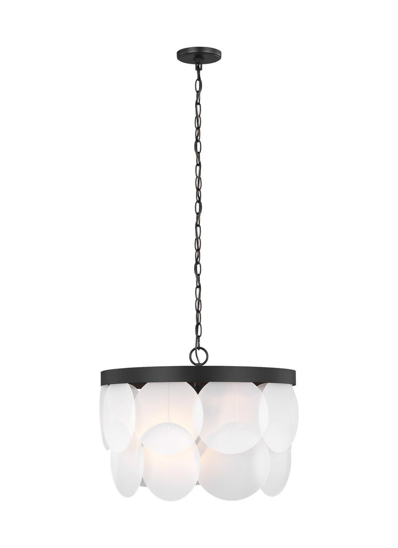Mellita 6-Light Small Pendant in Midnight Black