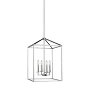 Perryton 15" 4-Light Foyer Pendant in Chrome