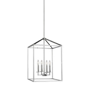 Perryton 15" 4-Light Foyer Pendant in Chrome
