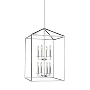 Perryton 19" 8-Light Foyer Pendant in Chrome