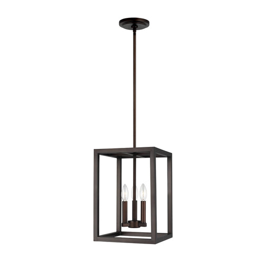 Moffet Street 3-Light Chandelier in Bronze