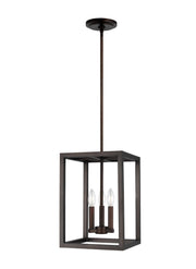 Moffet Street 3-Light Chandelier in Bronze