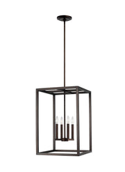Moffet Street 4-Light Chandelier in Bronze