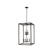 Moffet Street 8-Light Chandelier in Bronze