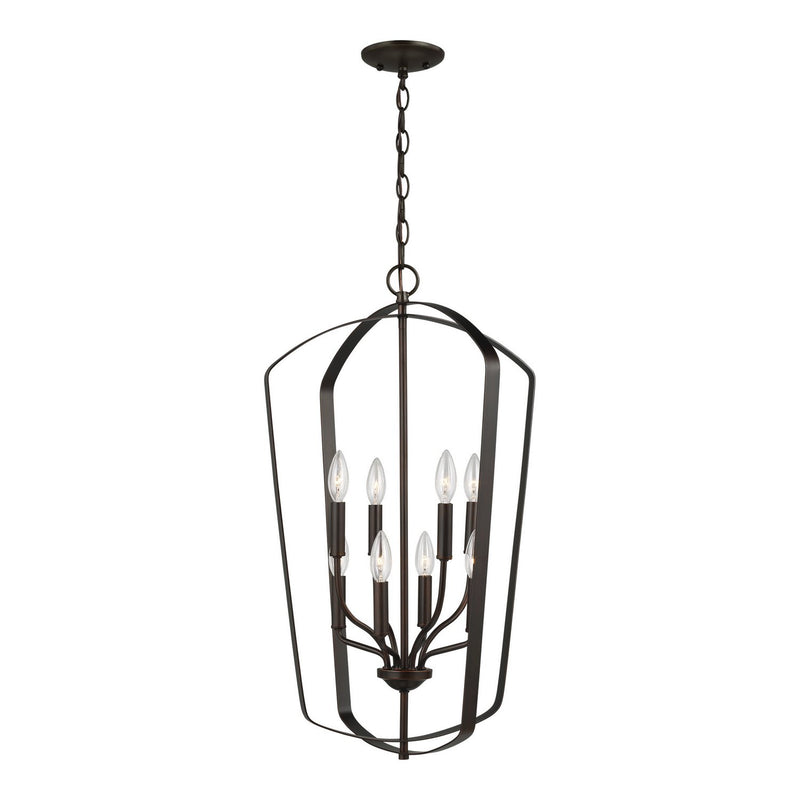 Romee 8-Light Foyer Pendant in Bronze