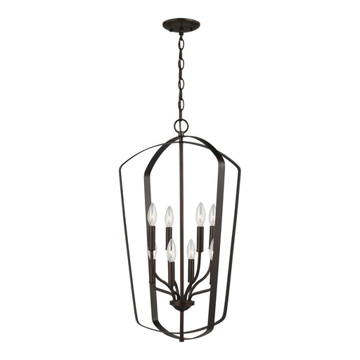 Romee 8-Light Foyer Pendant in Bronze