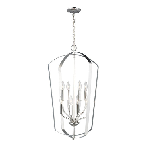 Romee 8-Light Foyer Pendant in Brushed Nickel