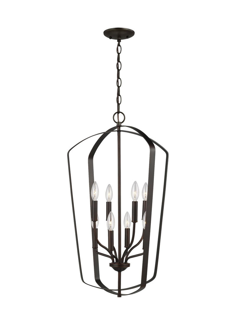 Romee 8-Light Foyer Pendant in Bronze